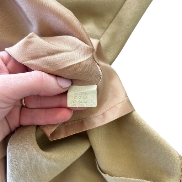 BCBG Max Azria Beige Sheath Dress Square Neck Sleeveless Business USA Made - Picture 5 of 10